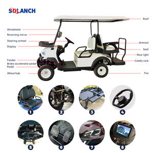 חשמלי 2 + 2 מושבים עגלת גולף רחוב חוקי מיני סיני מכונית 48v סוללה עם eec אישור זול מחירים למכירה בארה "ב - Product Image 3