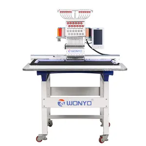 WONYO Computer cap tshirt Flat Logo Letter Bracelet Embroidery Machine with embroidery size 500x800mm