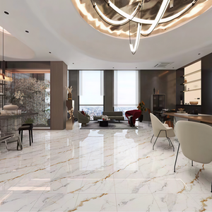 Azulejos de Porcelana Esmaltada Antimicrobiana de Alta Calidad y Durabilidad Clásica de Foshan para Paredes y Pisos de Baños y Interiores Modernos - Product Image 5