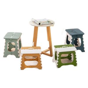 <b>Plastic</b> Folding <b>Stool</b> Square Portable Mini Chair For Indoor Outdoor Use With Handle - Product Image 5