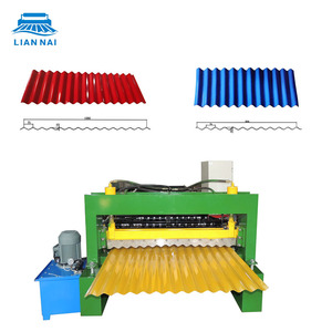 Lian Nai Langspann-Eisenblech Verzinkte Metall-Stahl-Dachplatten-Herstellungsmaschine Rollformmaschine - Product Image 1