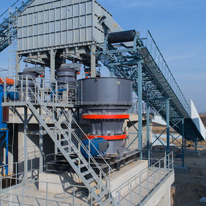 Trituradora de piedra del proveedor chino para trituradora de cono de minería de oro con componentes clave Motor Cojinete Engranaje PLC Bomba de caja de cambios - Product Image 1