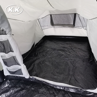 Kawagebo Kamp (KK) 14.8' X 7.6' Gonflable 10.4 ㎡   Tente de camping gonflable 210D Oxford avec auvent