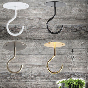 Crochets de plafond métalliques écologiques modernes pour vêtements, crochets muraux en fer pour mangeoires à oiseaux et plantes décoratives - Product Image 3