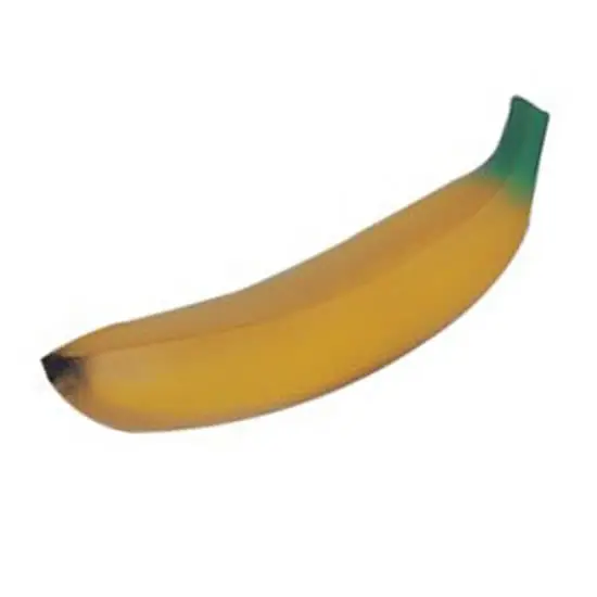 Изготовленный на заказ логотип полиуретановая пена фруктовый банановый шарик для снятия стресса сжимаемая игрушка для снятия стресса
