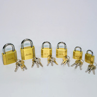 Laiton satiné petit carré cuivre sécurité électrique antivol serrure universelle ménage cadenas avec plusieurs spécifications