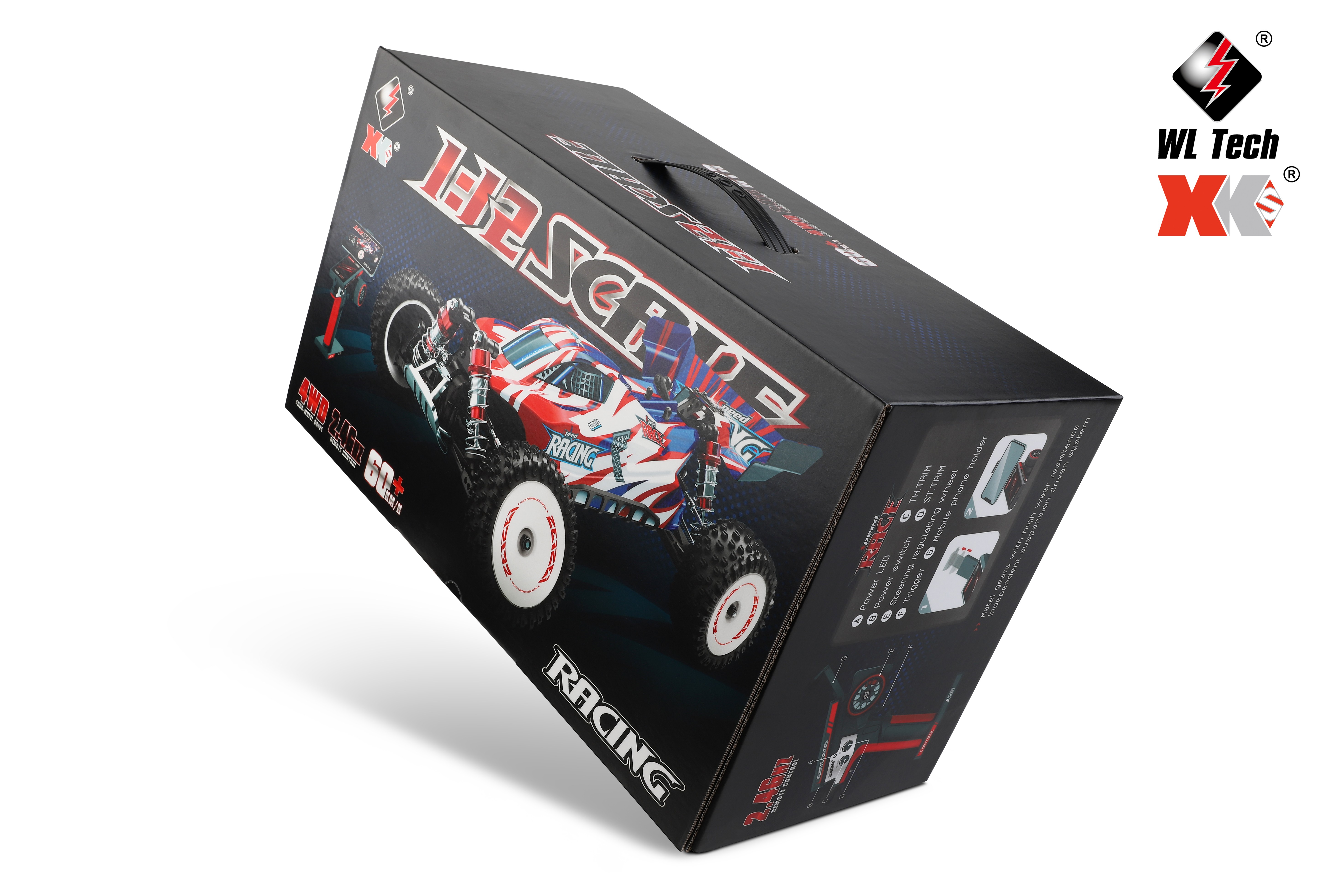 Carros RC Populares HOSHI WLtoys 124008 Brushless 3S 4WD