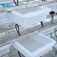 Jaulas de Cría para Roedores de Acero Inoxidable y Plástico, Diseño Moderno y Lujoso para Laboratorio, con Diseño de Bañera para Ratones, Ratas y Hámsters