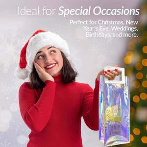 Bolsa de Hielo Transparente Plegable y Portátil de PVC para Vino y Bebidas, Ideal para Exteriores - Product Image 5