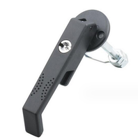 JUCRO DL859 Serrure électrique sans clé pour poignée de porte d'armoire Loquets de compression quart de tour en alliage de zinc