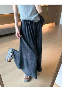 Ropa de <span class=keywords><strong>montaña</strong></span> con sensación colgante fina arrugada de seda de hielo de talla grande, pantalones de talla grande, pantalones de <span class=keywords><strong>verano</strong></span> para <span class=keywords><strong>mujer</strong></span> con tinte de corbata - Product Image 5