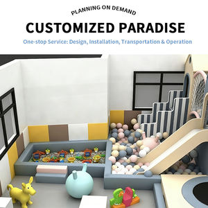 ערכת משחק מקורה לילדים עם בריכת כדורים, מגלשה וטרמפולינה, ניתנת להתאמה אישית, לגן ילדים ולחדר משחקים, ישירות מהמפעל - Product Image 6