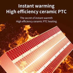 500W Infrared PTC Electric <b>Heater</b> Fast Heating Baby Bathroom Fan with Desktop Overheat Protection US/UK/EU/AU <b>Plug</b> - Product Image 5