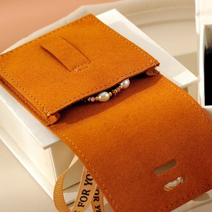 Microfiber 1.2MM Thicker <b>Envelop</b> Flip Bottom Plus Side Storage Bag Jewelry <b>Gift</b> Bag Custom Deboss LOGO New Design Pouch - Product Image 1