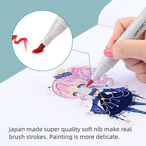 SINOART Pennarelli per Schizzi OEM all'Ingrosso, 216 Colori, <span class=keywords><strong>Punta</strong></span> Morbida a Pennello, <span class=keywords><strong>Doppia</strong></span> <span class=keywords><strong>Punta</strong></span> per Animazione e Schizzi - Product Image 6