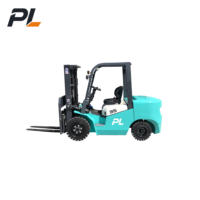 Chariot élévateur à quatre roues à batterie lithium-ion de 3,5 tonnes, chariot élévateur électrique à faible bruit pour les travaux de manutention logistique en intérieur
