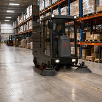 Подметальная машина CleanHorse M6 2100 мм для стадионов, аккумуляторная, для уборки площадей и выставочных центров, 48В