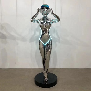 MUSI tamaño real realista fibra de vidrio 3D <span class=keywords><strong>astronauta</strong></span> escultura fábrica venta al por mayor jardín al aire libre fibra de vidrio <span class=keywords><strong>astronauta</strong></span> figura estatua - Product Image 3