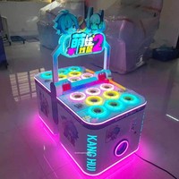 Machine d'arcade commerciale électrique à monnayeur pour jeu de marteau double joueur pour enfants, en acrylique, pour centre commercial et salle de jeux
