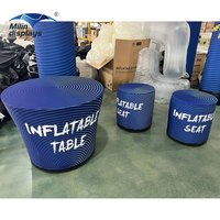 Fauteuil gonflable publicitaire personnalisé pour événements sportifs en plein air – Chaise et table gonflables en PVC imprimés sur mesure