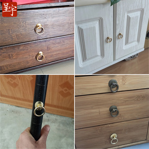 Traditional Chinese Brass Drawer Pull Rings Die Casting Handle For Cabinet Door Surface Decoration - Product Image 3
