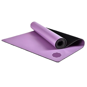 Tapis de yoga de haute qualité, écologique, premium, extra large, avec logo personnalisé, nouveau design, empilable, en PU naturel, antidérapant, en caoutchouc noir - Product Image 2
