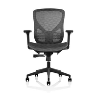 Chaise de bureau de direction moderne de luxe ergonomique pivotante en maille pour patron/secrétaire, réglable, en métal, fer, contreplaqué et plastique