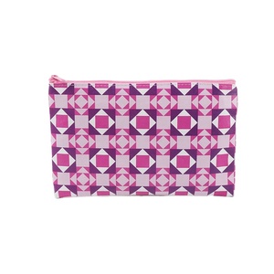 Custom Printed Canvas Zipper Pouch Geometric Pattern <b>Makeup</b> Cosmetic Bag Custom Logo Pencil Pen <b>Case</b> for Stationary Storage - Product Image 4