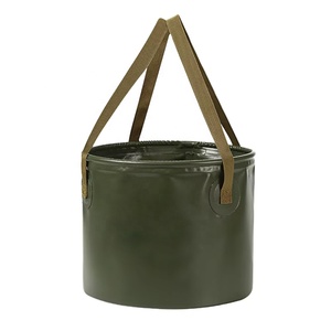 Seau pliable en PVC portable pour l'extérieur, 9L, 11L, 13L, 15L, 20L, 25L, 28L, pour la pêche, le camping, les pique-niques, l'escalade - Product Image 2