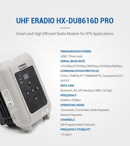 Radio UHF Externa <span class=keywords><strong>GPS</strong></span> <span class=keywords><strong>RTK</strong></span> de Alta Velocidad Inteligente Harxon HX-DU8616D Pro para Topografía, Dirección Automática de Tractores Agrícolas - Product Image 4