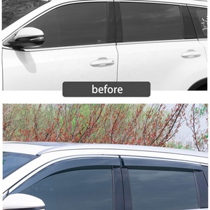 Déflecteurs de vitres latérales compatibles avec Honda Civic Hatchback 2006-2011, pare-pluie à coller - Product Image 4