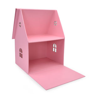 Boîtes de décoration de cadeau de poupée en forme de <span class=keywords><strong>maison</strong></span> en papier colorées de luxe boîte à vêtements pour enfants de couleur personnalisée utiliser dans le salon intérieur - Product Image 3