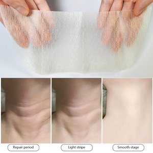 Label privé levage supprimer les rides raffermissant soins de la peau blanchissant 3D ligne d'or fil à découper <span class=keywords><strong>collagène</strong></span> <span class=keywords><strong>soie</strong></span> protéine masque pour le cou - Product Image 4