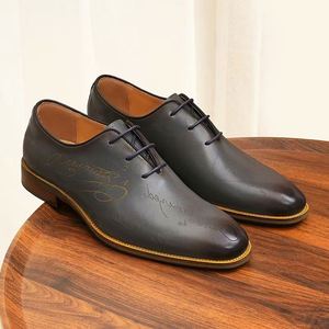 Nouvelle Tendance 2025 : Chaussures Habillées Élégantes en Cuir Véritable pour Hommes - Product Image 5