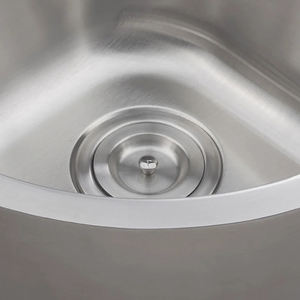 Vente chaude Nouveau type d'évier de cuisine en acier inoxydable triangle d'angle suspendu au mur - Product Image 5