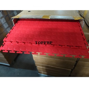 High Quality PVC Interlocking <b>Plastic</b> Floor Tile for Warehouse Workshop Showroom - Product Image 1