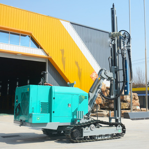 自動レベリングミニウォーターウェルドリルリグホイール付き自己安定化プラットフォーム不均一グラウンドDTHドリルリグ - Product Image 5