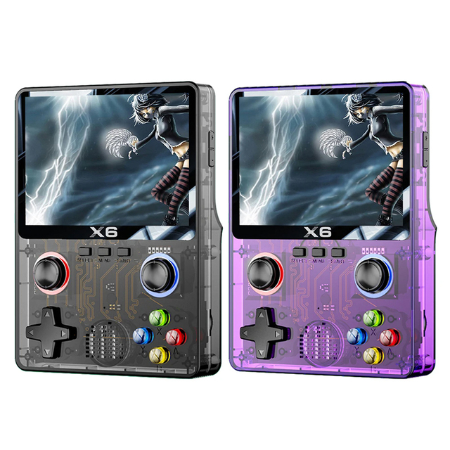 X6 Game Console 3.5" IPS Screen Handheld Retro Pocket Video Gaming Console Arcade Wireless 3D Joystick 11 Emulators 10000 Games