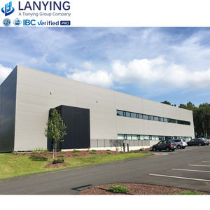 Costruzione prefabbricata progettata moderna dell'officina della struttura d'acciaio e del magazzino resistente al vento - Product Image 3