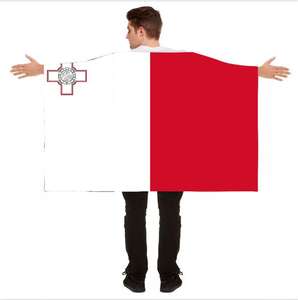 马耳他国旗体育赛事球迷用品臂套披肩旗帜高品质批发促销 - Product Image 1