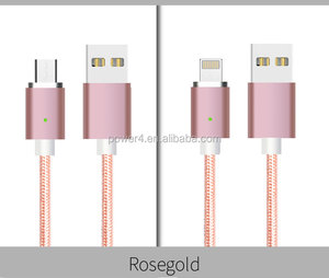 De Nylon trenzado usb magnético <span class=keywords><strong>cable</strong></span> de datos <span class=keywords><strong>para</strong></span> <span class=keywords><strong>iPhone</strong></span> 7plus Sistema IOS y Android - Product Image 3