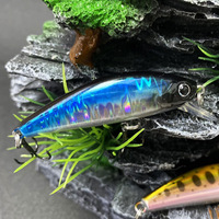 Leurre coulant crankbait 50mm/59g, appât dur artificiel pour la pêche en eau douce, leurre bionique type A9165