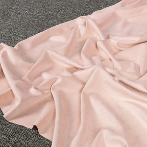Tessuto scamosciato spesso in maglia alta elasticizzata lavorato a maglia per cucire abbigliamento top gonne morbide - Product Image 4