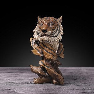 STOCK 10.8 pollici resina <span class=keywords><strong>tigre</strong></span> cavallo aquila statua legno come scultura animale figurina da collezione regalo decorazione del Desktop <span class=keywords><strong>di</strong></span> casa - Product Image 3