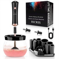 Machine de nettoyage et de séchage automatique pour pinceaux de maquillage, prise universelle, avec prise US, nettoyage et séchage super rapides pour un usage domestique