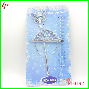 Conjunto de collar con varita mágica y corona de Reina de las Nieves para niñas, disfraz de juego de rol LPT0193 - Product Image 2