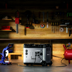 5120Wh Large Capacity Solar Generator,<b>Portable</b> Power Station P5000 Pro With 2X400W Solar Panel, 5x3600W <b>AC</b> Output (6000W Surge), - Product Image 1