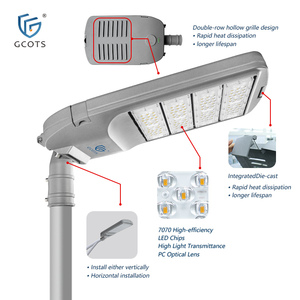 Luces LED de Calle Impermeables IP65 de 100-240W AC, 190lm/W de Alta Eficiencia Luminosa, Fuente de Alimentación Reemplazable para Carreteras, Directo de Fábrica - Product Image 2