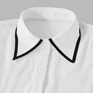 Chemisier ajusté à manches longues et nœud papillon pour femme, couleur unie, nouvelle collection printemps-automne 2026, vente chaude - Product Image 5