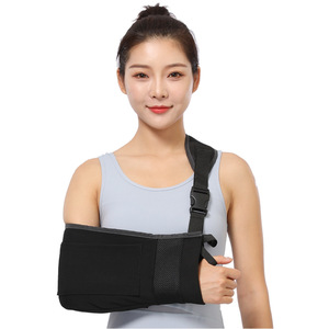 Leyubang Arm Sling Support Brace Black Nylon Adjustable For Adults And Children Upper Arm Injury Recovery - Product Image 1